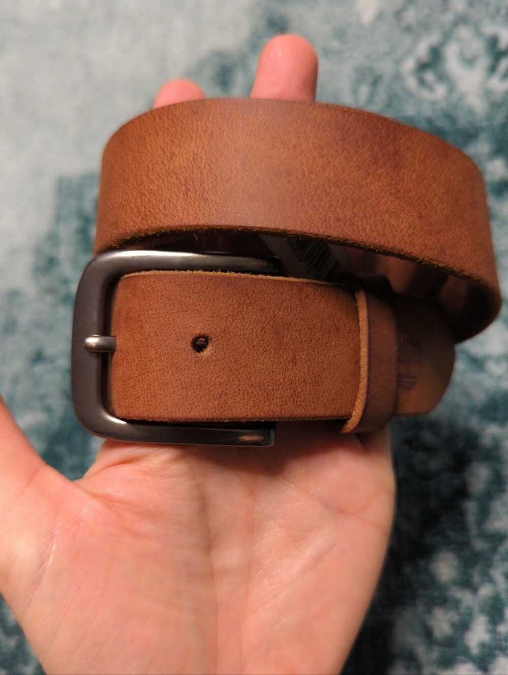 Timberland Men's Classic Jean Brown Leather Belt Size 32